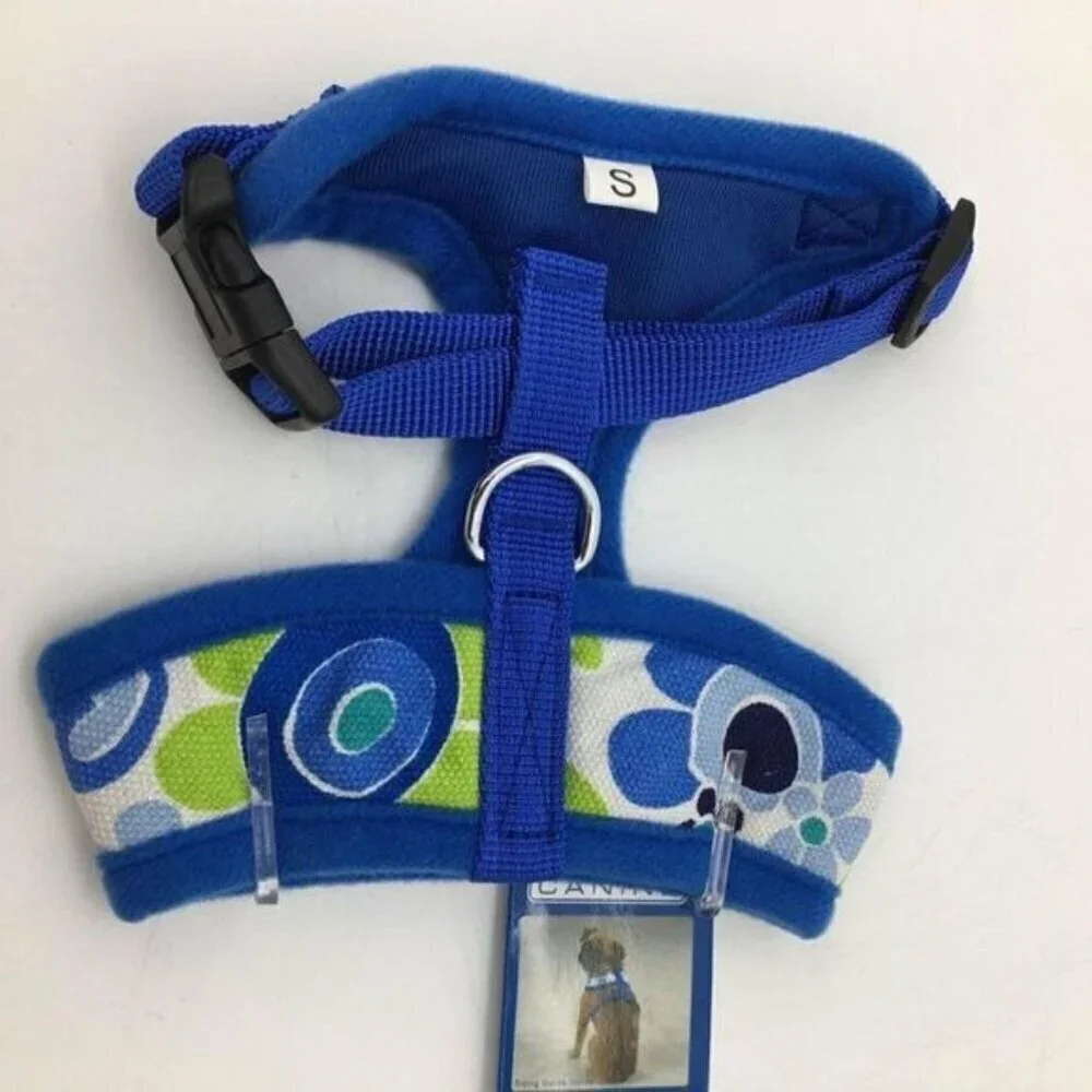 Dog Harness Casual Canine Mod Print Pet Collar Size Small 12”-17” NEW